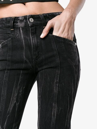 Shop Givenchy Marble Slim Fit Jeans In Black