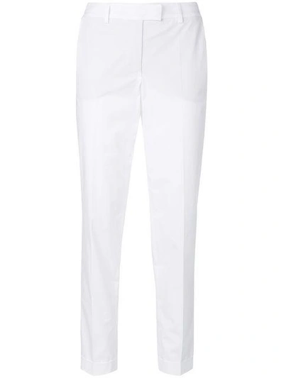 Shop Alberto Biani Straight Leg Trousers In White