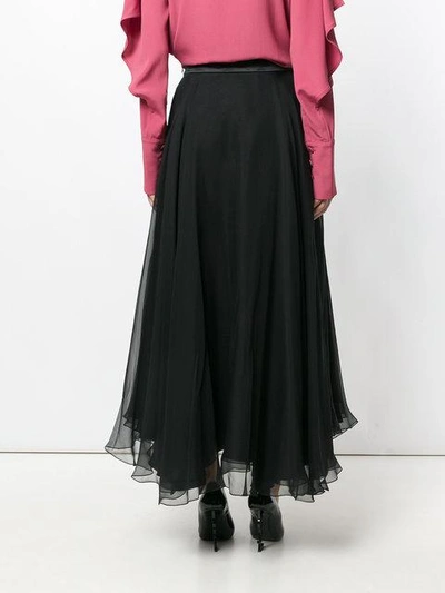 Shop Lanvin Full Length Skirt In Black