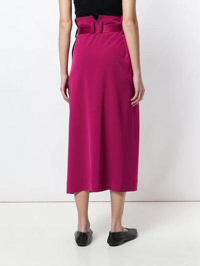 Shop Issey Miyake Belted Midi Skirt