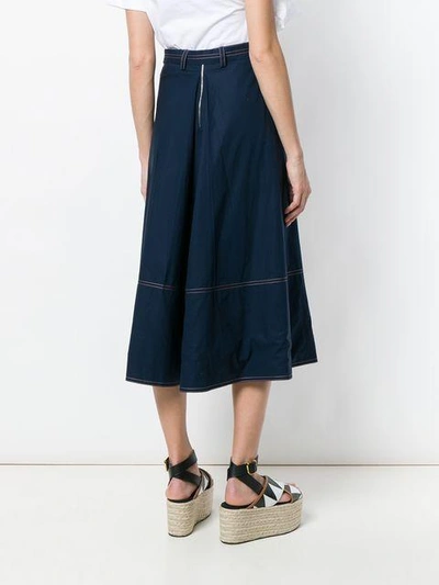 Shop Marni Stitch Detail Skirt