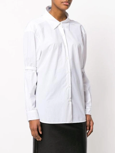 Shop Prada Elbow Tab Shirt In White