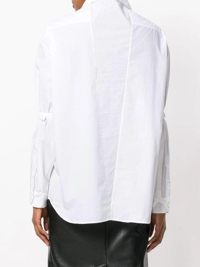 Shop Prada Elbow Tab Shirt In White