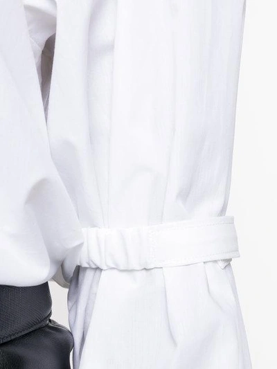 Shop Prada Elbow Tab Shirt In White