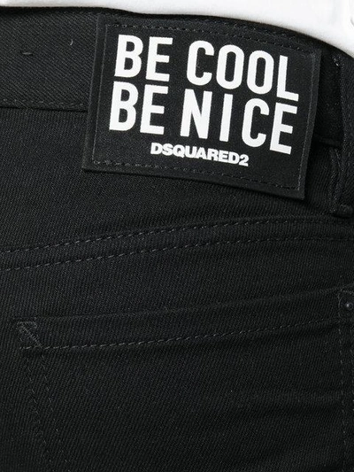 Dsquared2 Be Cool Be Nice Skinny Jeans In Black | ModeSens