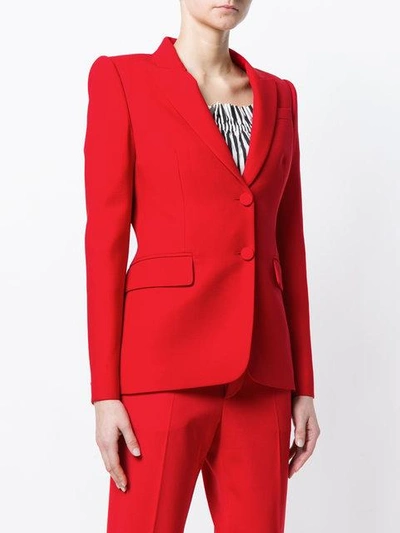 Shop Alexander Mcqueen Slim Fit Blazer In Red