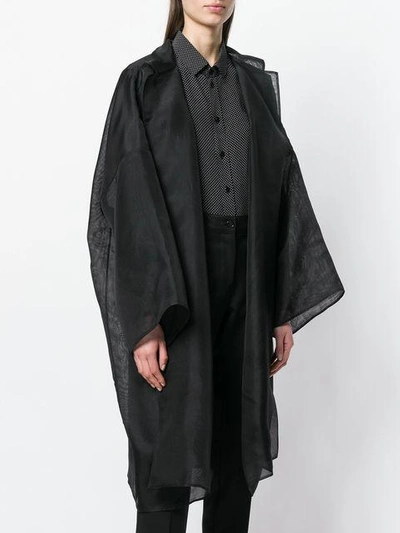 Shop Ermanno Scervino Oversized Kimono Jacket In Black
