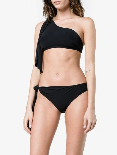 Shop Araks Phoebe Paige Bow Bikini - Black