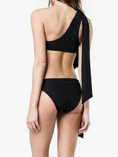 Shop Araks Phoebe Paige Bow Bikini - Black