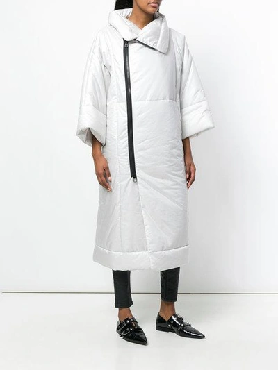 Shop 132 5. Issey Miyake Oversized Padded Coat In White