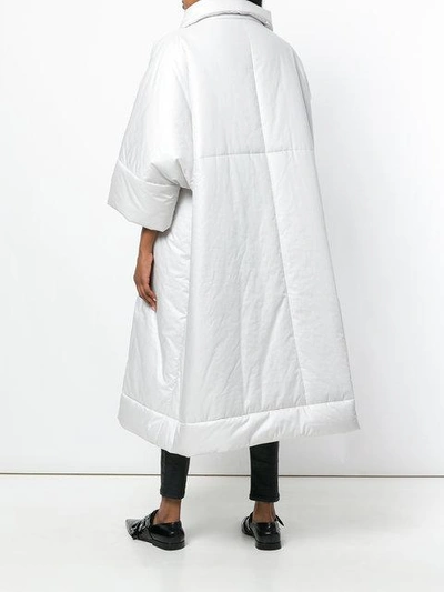 Shop 132 5. Issey Miyake Oversized Padded Coat In White