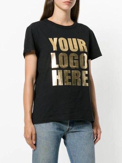 Shop Marc Jacobs Your Logo Here T-shirt In Black