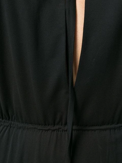 Shop Saint Laurent Key-hole Mini Dress In Black