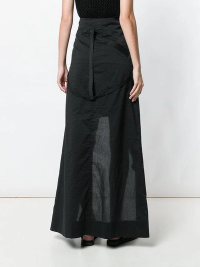 Shop Lost & Found Ria Dunn Origami Style Bretelle Skirt - Black