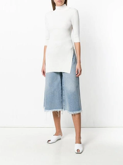 Shop Erika Cavallini Short-sleeve Sweater In White