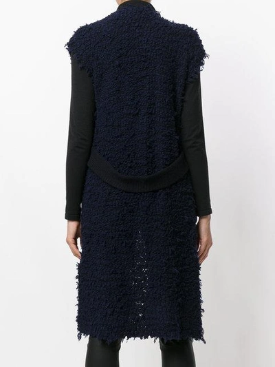Shop Lamberto Losani Knitted V In Blue