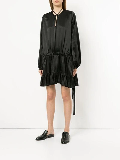 Shop Matin Ede Drawstring Dress - Black