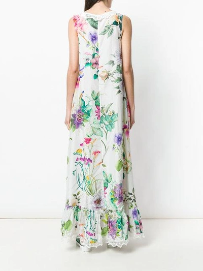 Shop P.a.r.o.s.h . Floral Sleeveless Dress - White