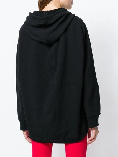 Shop Balenciaga Cocoon Hoodie Cardigan In Black