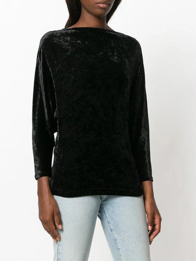 Shop Plein Sud Dolman Sleeve Blouse In Black