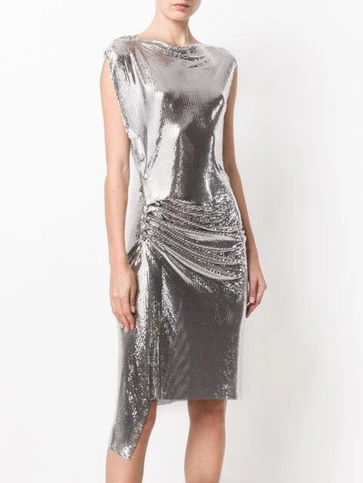 Shop Rabanne Metallic Dress