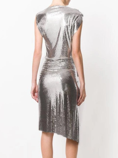 Shop Rabanne Metallic Dress