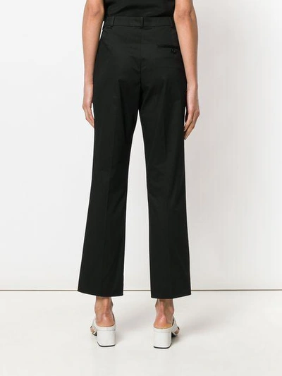 Shop Etro Tailored Straight-leg Trousers - Black