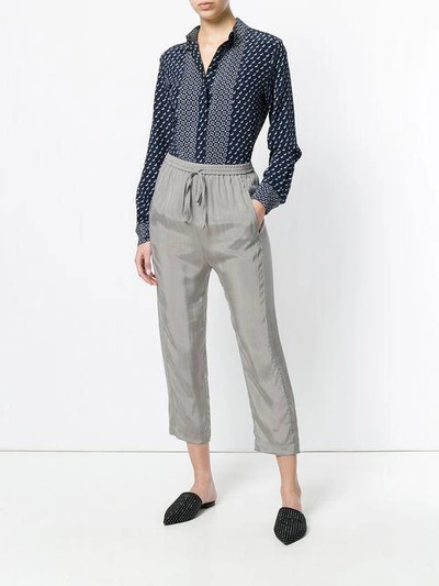 Shop Ilaria Nistri Elasticated Waist Trousers In Grey