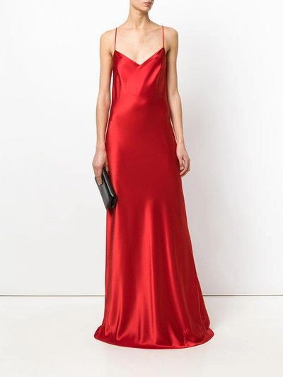 Shop Galvan V-neck Slip Dress - Red