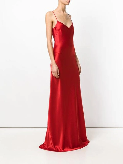 Shop Galvan V-neck Slip Dress - Red
