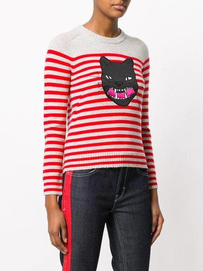 Shop Zadig & Voltaire Lilo Striped Cat Jumper