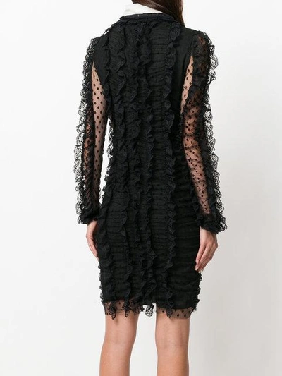 Shop Philosophy Di Lorenzo Serafini Ruched Lace Dress - Black