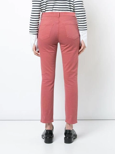 Shop J Brand Cropped Trousers - Red