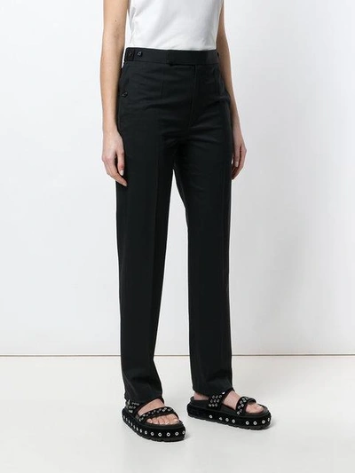 Shop Helmut Lang Tailored Trousers In Black