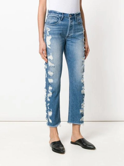 Shop 3x1 High Rise Cropped Jeans In Blue