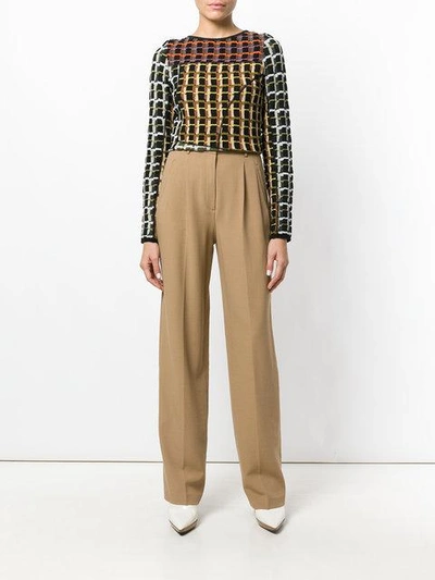 Shop Theory High Waisted Pants - Neutrals
