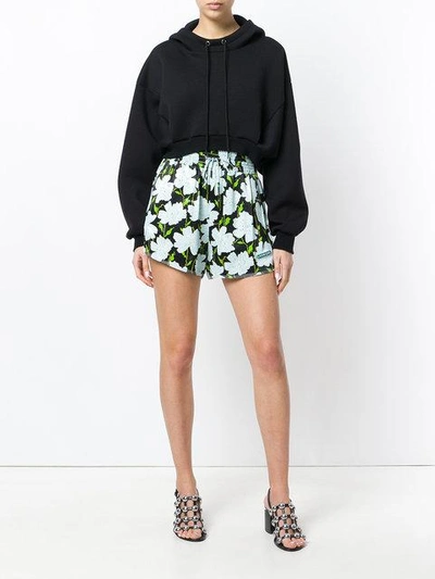 Shop Off-white Floral Shorts In Multicolour