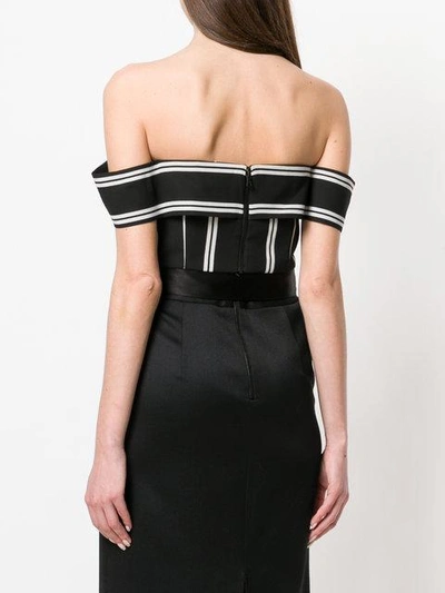Shop Alice And Olivia Cropped Pinstripe Top
