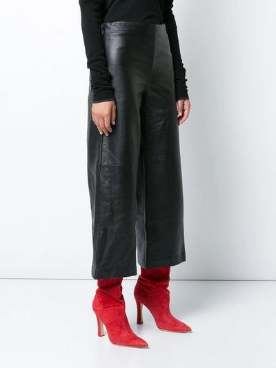 Shop Adam Lippes Cropped Wide In Black