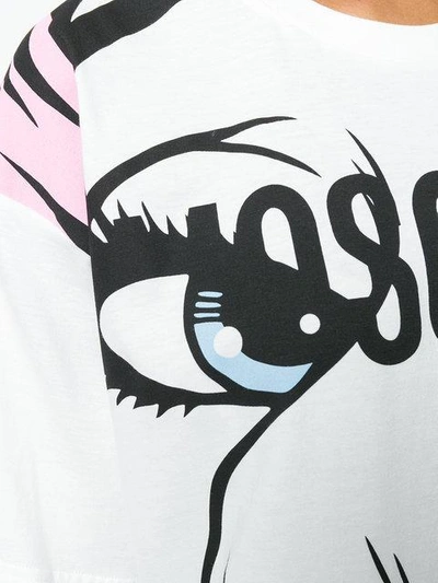 Shop Moschino Crying Portrait T-shirt