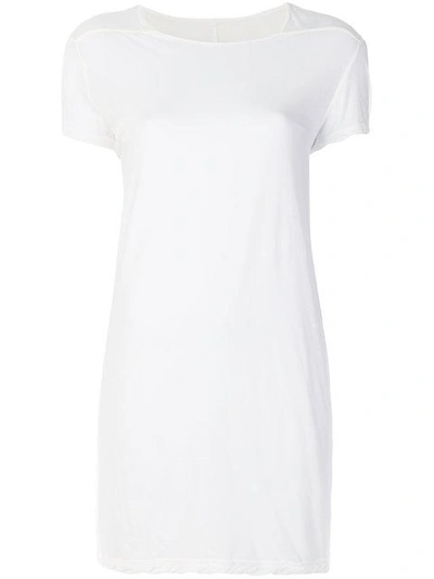Shop Rick Owens Round Neck T-shirt In White