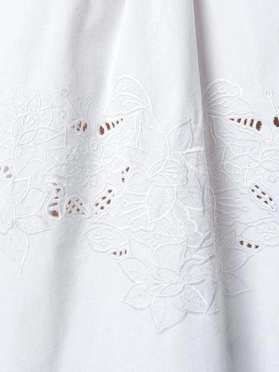 Shop Tela Embroidered Blouse In White