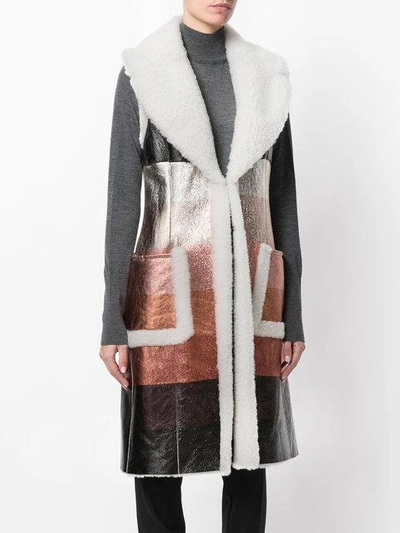 Shop Fendi Dégradé Effect Gilet In Multicolour