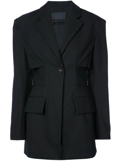 Shop Proenza Schouler Single Breasted One Button Jacket - Black