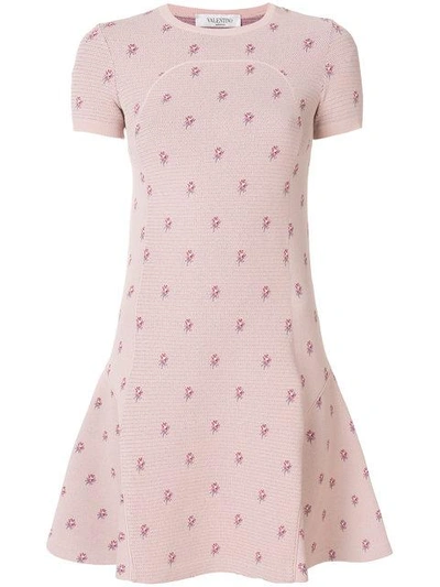 Shop Valentino Petites Roses Knit Dress