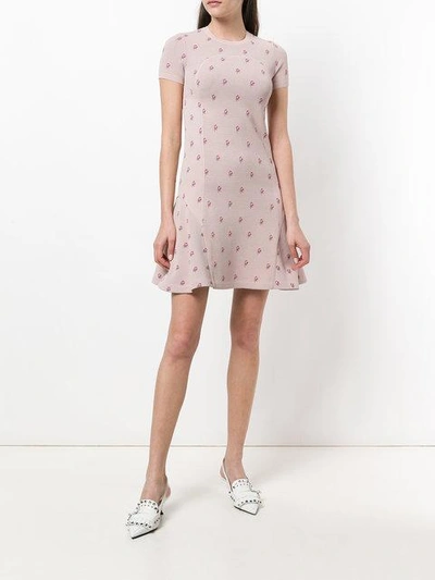 Shop Valentino Petites Roses Knit Dress