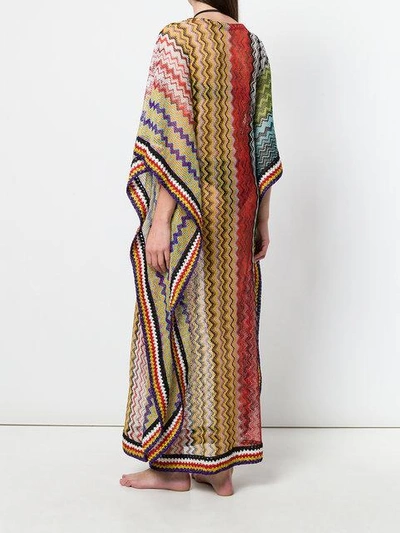 Shop Missoni Long Zigzag Beach Dress