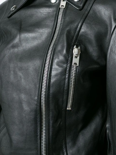 Shop Yang Li Slim Biker Jacket In Black