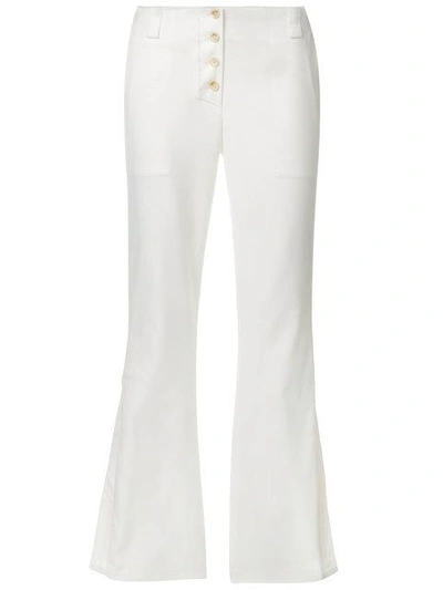 Shop Proenza Schouler Flared Pants In White