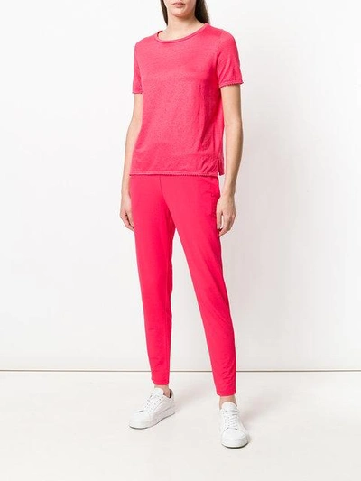 Shop Le Tricot Perugia Basic T In Pink